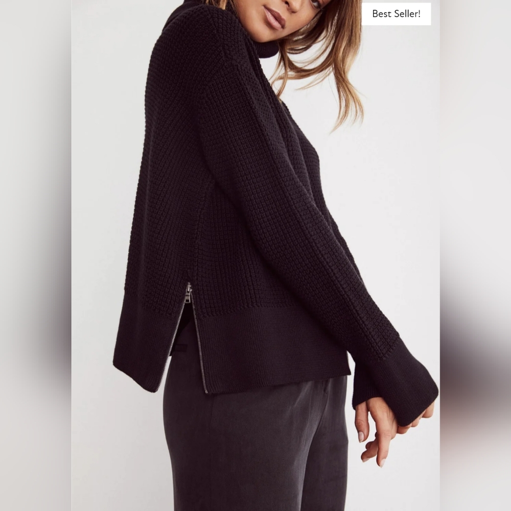 Vetta Capsule Cropped Mockneck Sweater
